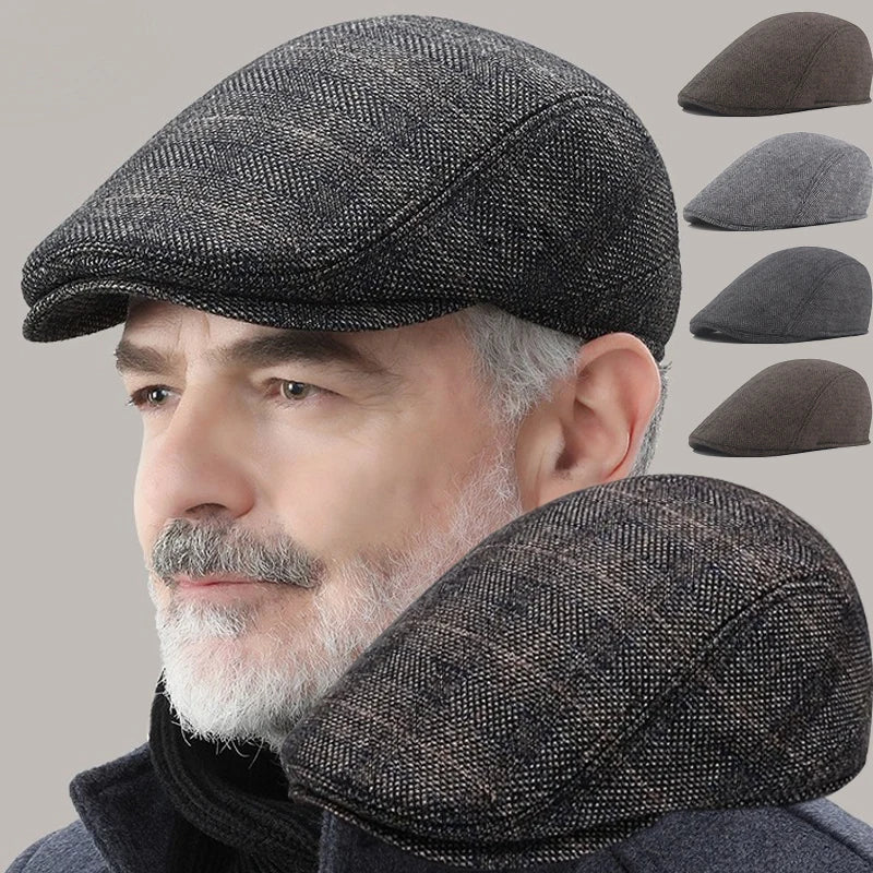 Pánský beret se vzorem