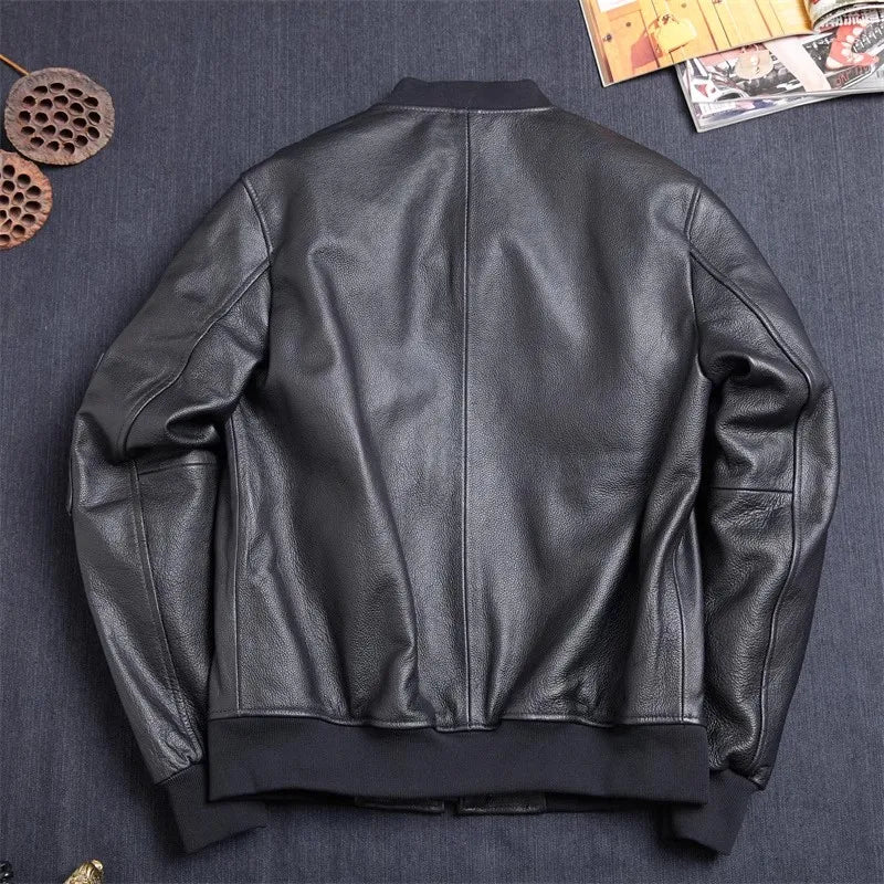 Pánský kožený bomber