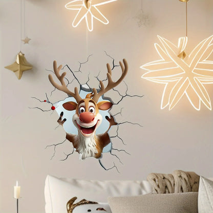 Samolepka 3D Santa