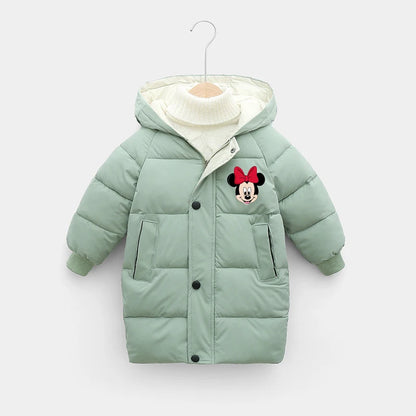 Dívčí dlouhá zimní bunda s Minnie