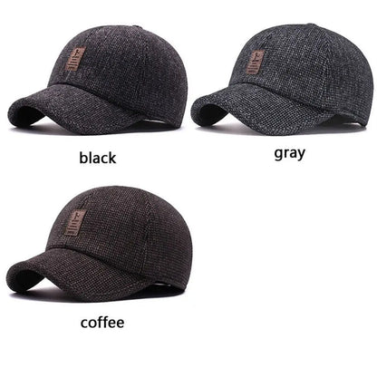 Pánská zimní čepice s kšiltem