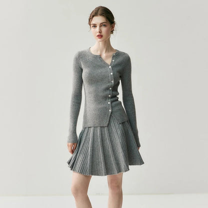 Dámský asymetrický kardigan