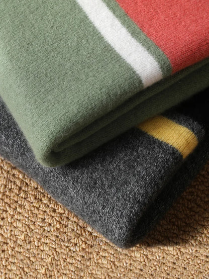 Pánský barevný svetr z vlny