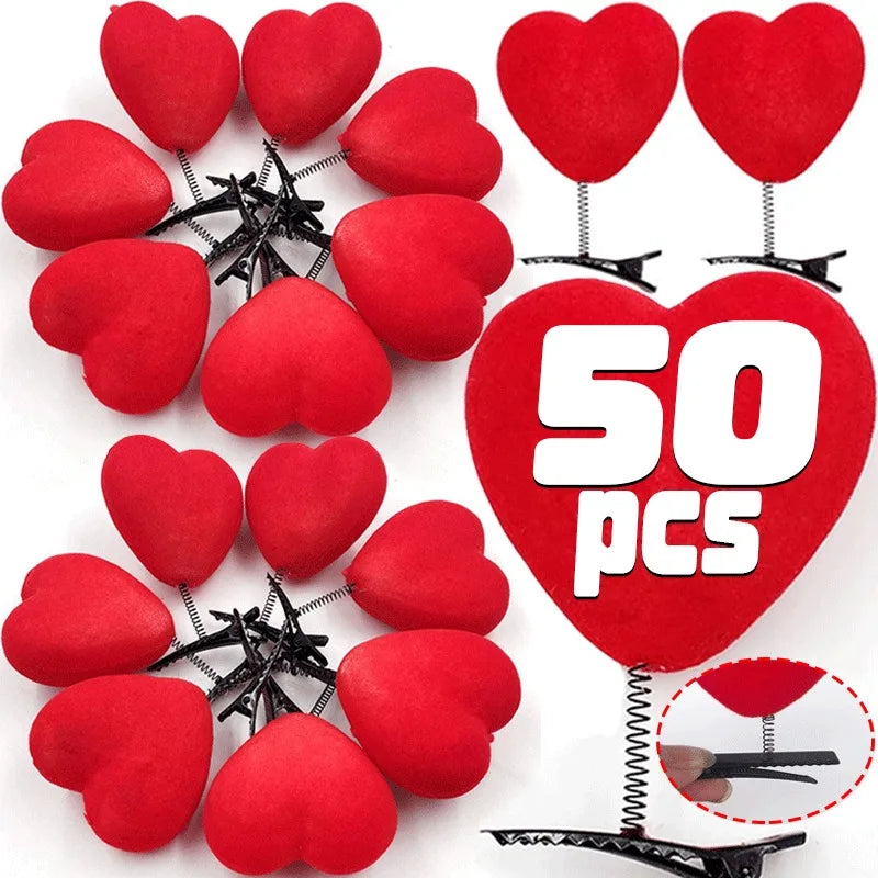 Klipy se srdíčkem 50 ks