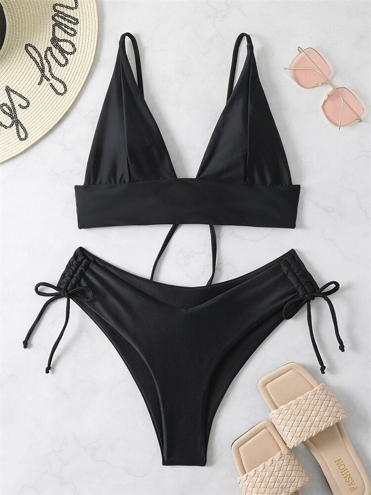 Dámské high waisted bikiny