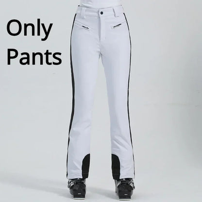 Dámské slim fit kalhoty na lyžování