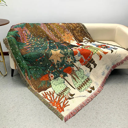 Vánoční vintage deka