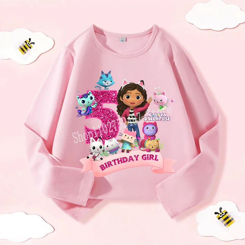 Narozeninové triko Gabby Dollhouse