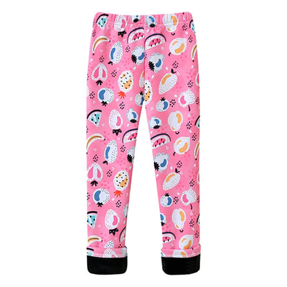 Dívčí zateplené legíny se vzorem