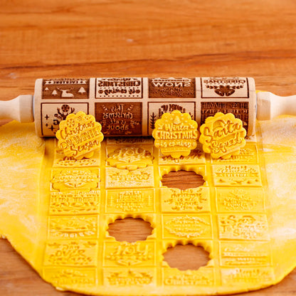 Váleček s vánočními vzory