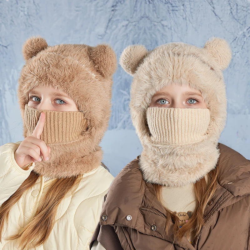 Dětská chlupatá balaclava