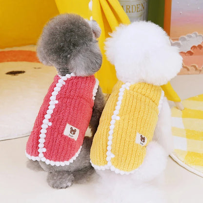 Teplá fleece mikina pro psy