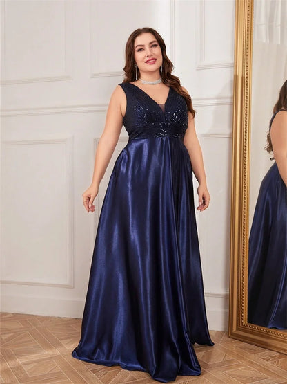 Dámské plus size plesové šaty
