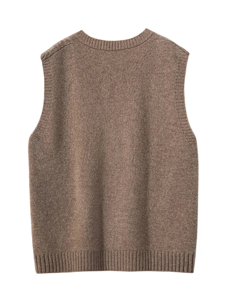Dámská vesta 100 % merino vlna