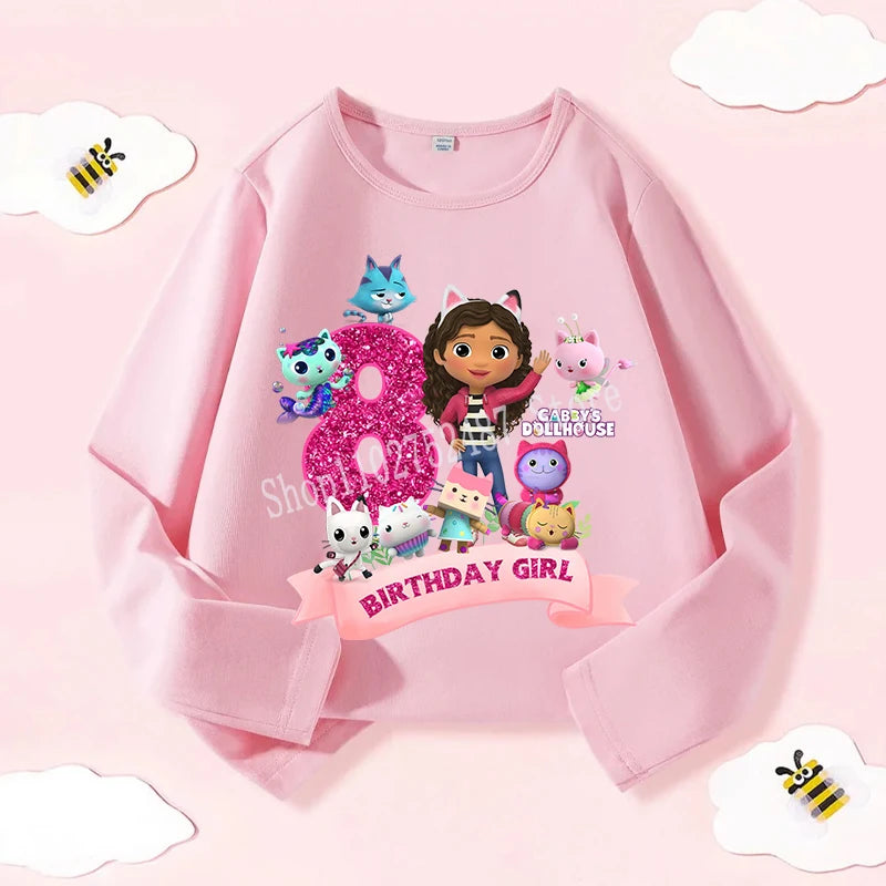 Narozeninové triko Gabby Dollhouse