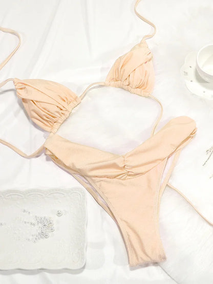 Jednobarevné bikiny