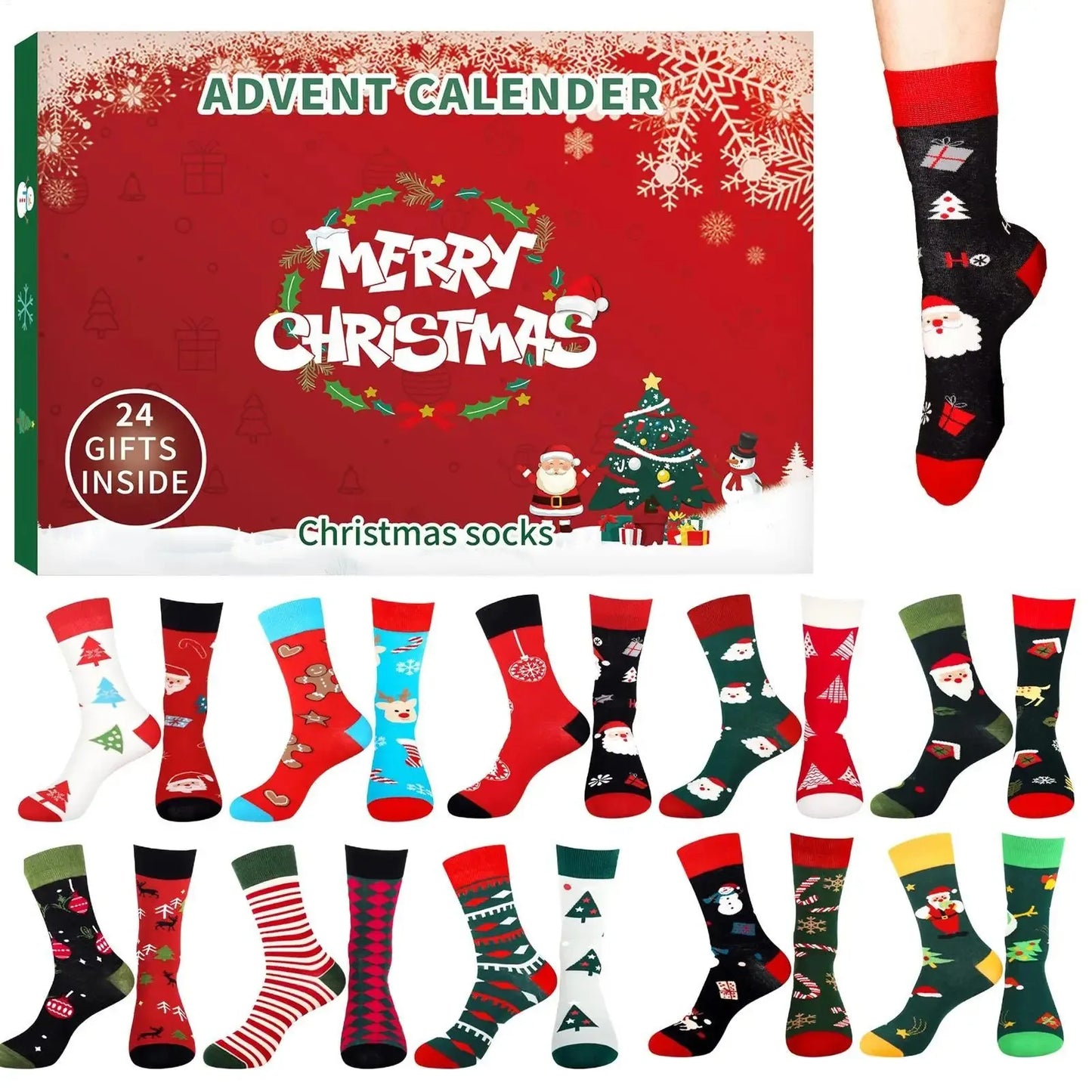 Adventní kalendář s ponožkami