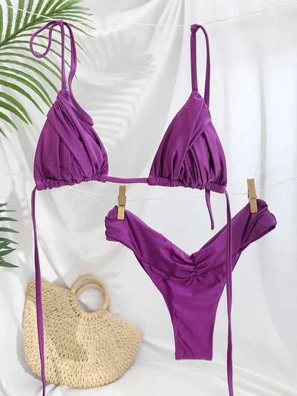 Jednobarevné bikiny