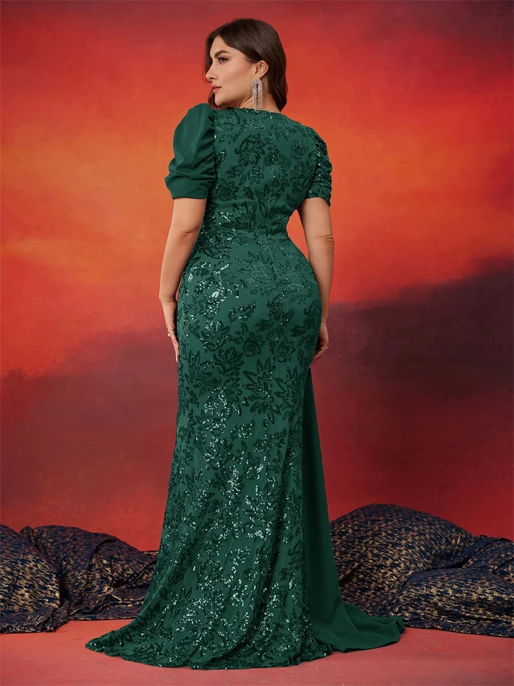 Dámské společenské plus size šaty