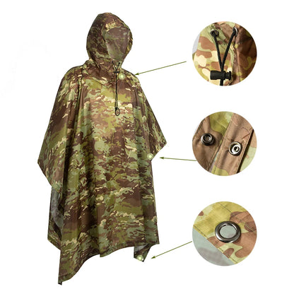 Unisex maskáčová pláštěnka