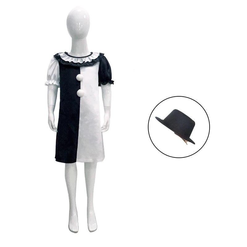 Dětský kostým černobílého klauna