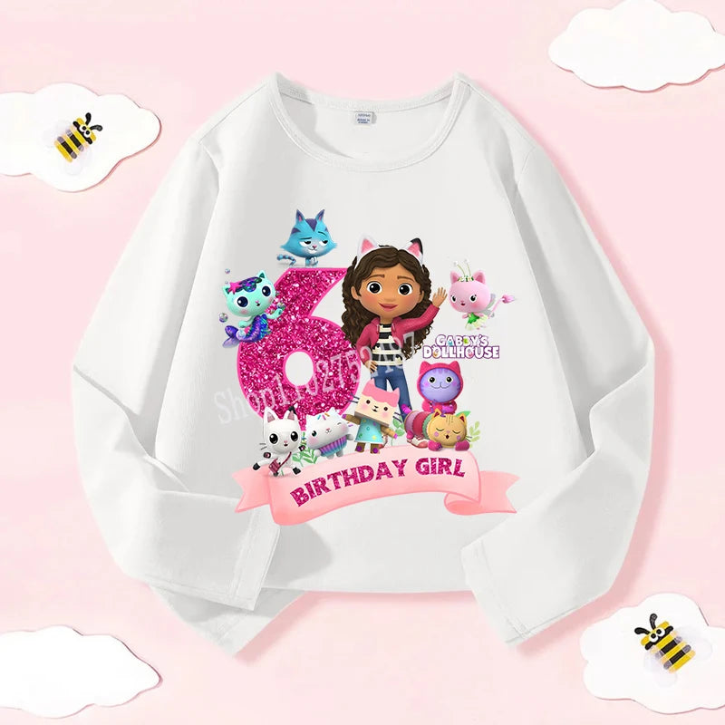 Narozeninové triko Gabby Dollhouse