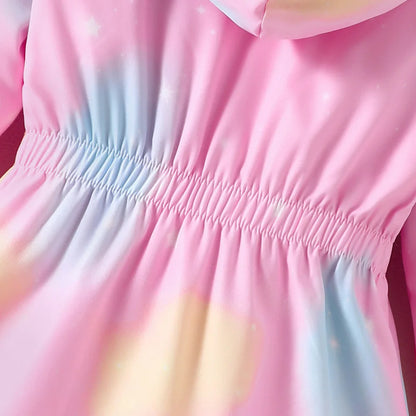 Dívčí zimní bunda s jednorožcem