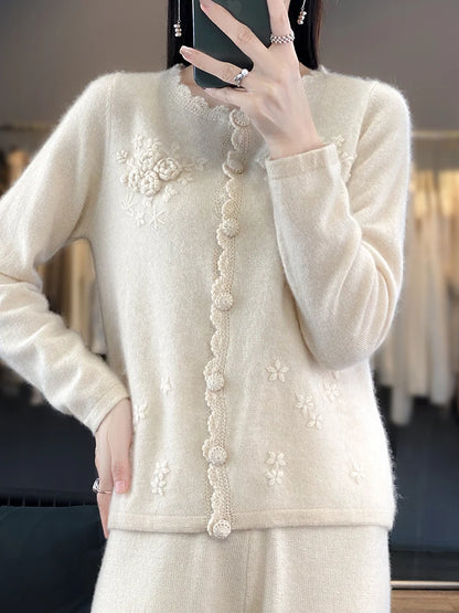 Dámský kardigan 100 % merino vlna