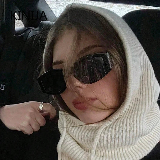 Dámská pletená balaclava