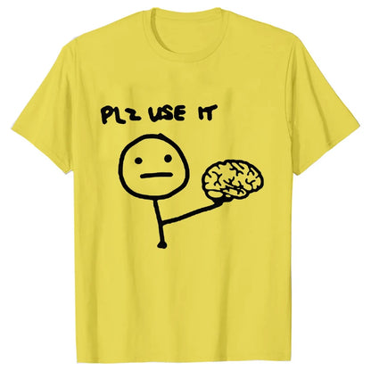 Pánské vtipné triko Plz use it