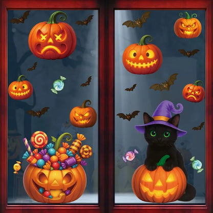 Dekorace na sklo Halloween