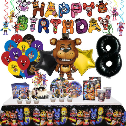 Doplňky na oslavu FIve Night At Freddys