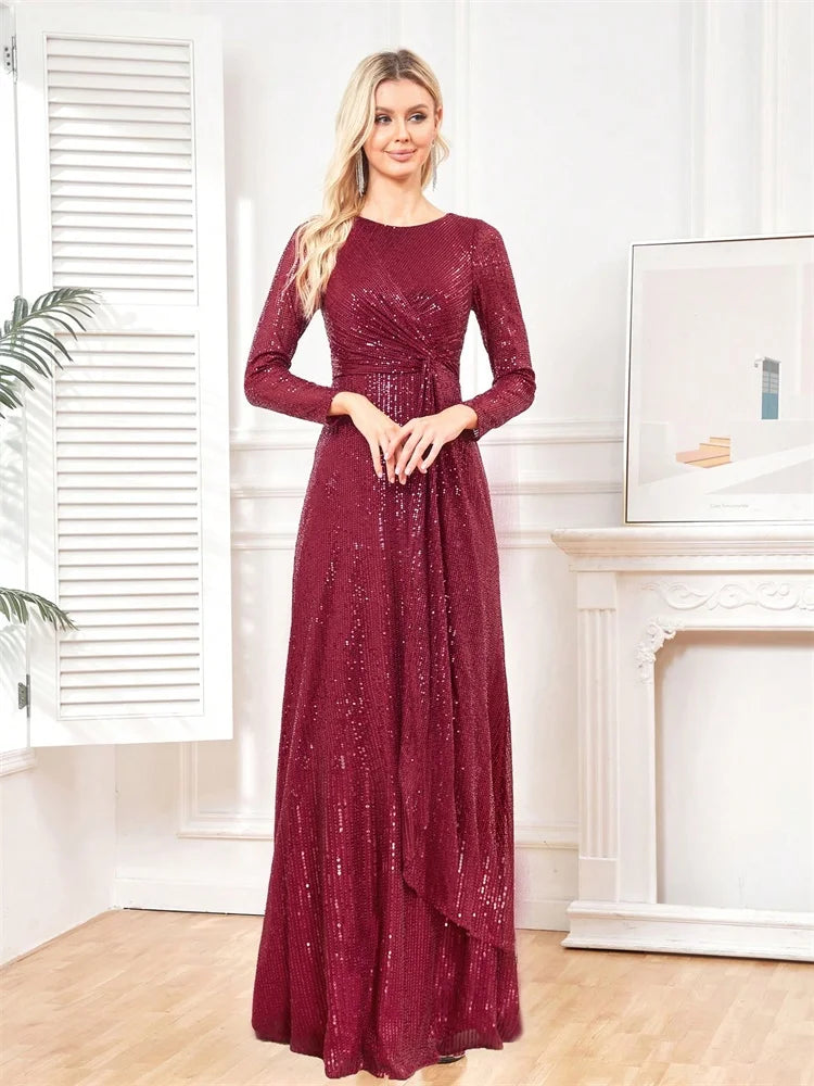 Dámské elegantní společenské šaty s flitry