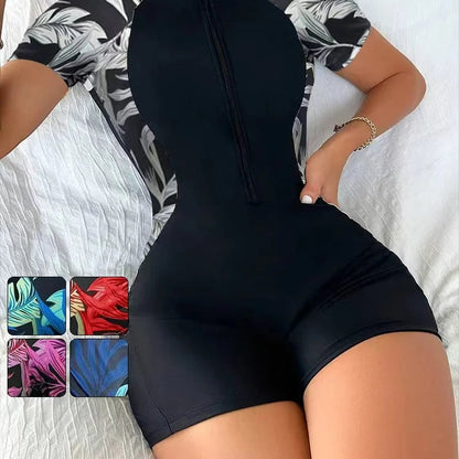 Dámské plavky s krátkým rukávem