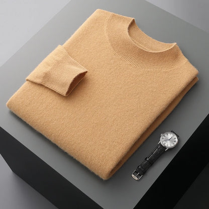 Pánský kašmírový jednobarevný svetr