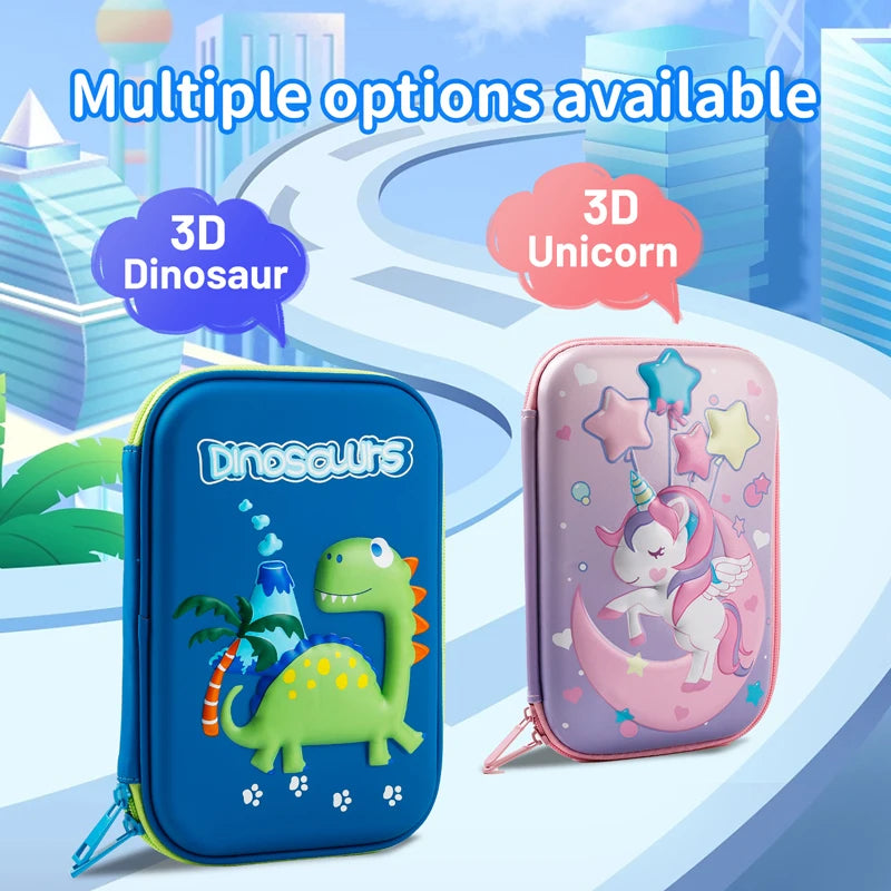 Penál s jednorožcem či dinosaurem