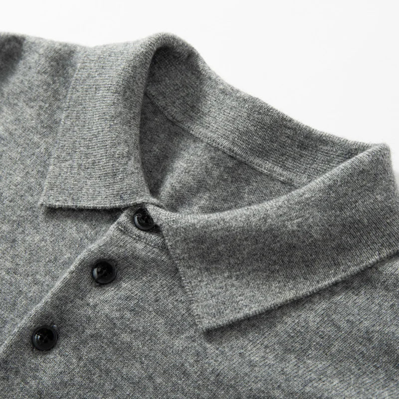 Pánské kašmírové polo triko