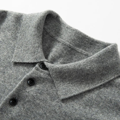 Pánské kašmírové polo triko