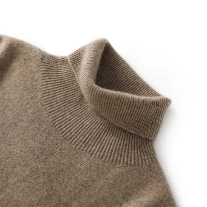 Dámský kašmírový svetr s rolákem