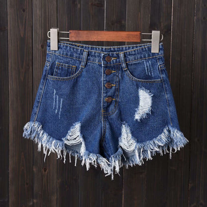 Dámské stylové denim kraťasy