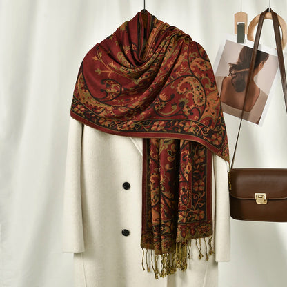 Dámská šál se vzorem