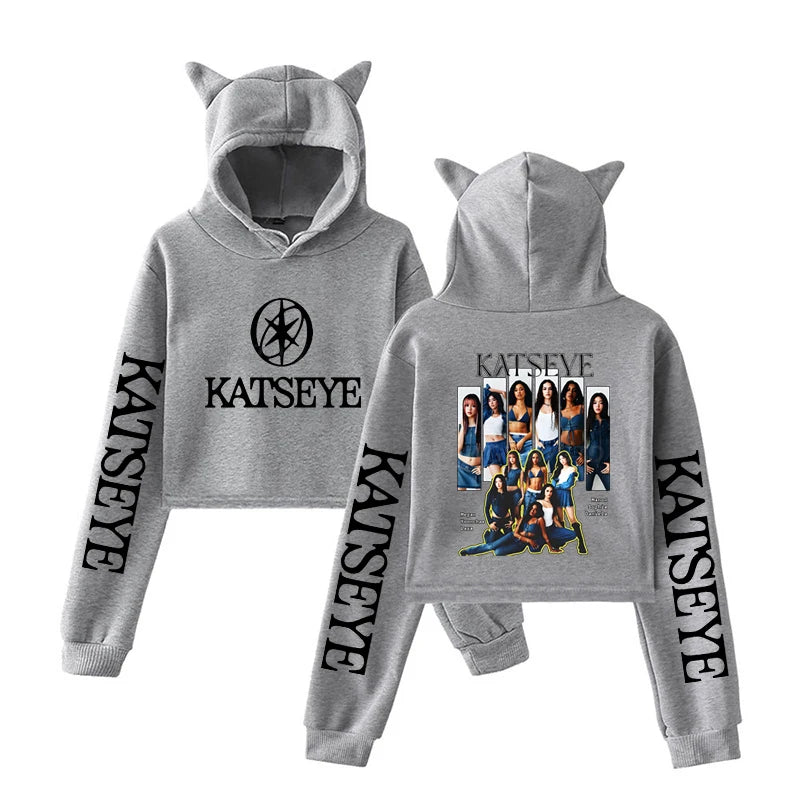 Dámská mikina s oušky Katseye