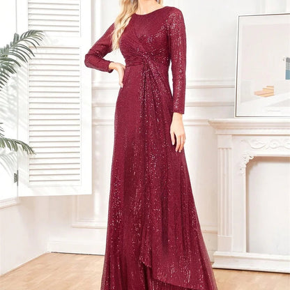 Dámské elegantní společenské šaty s flitry