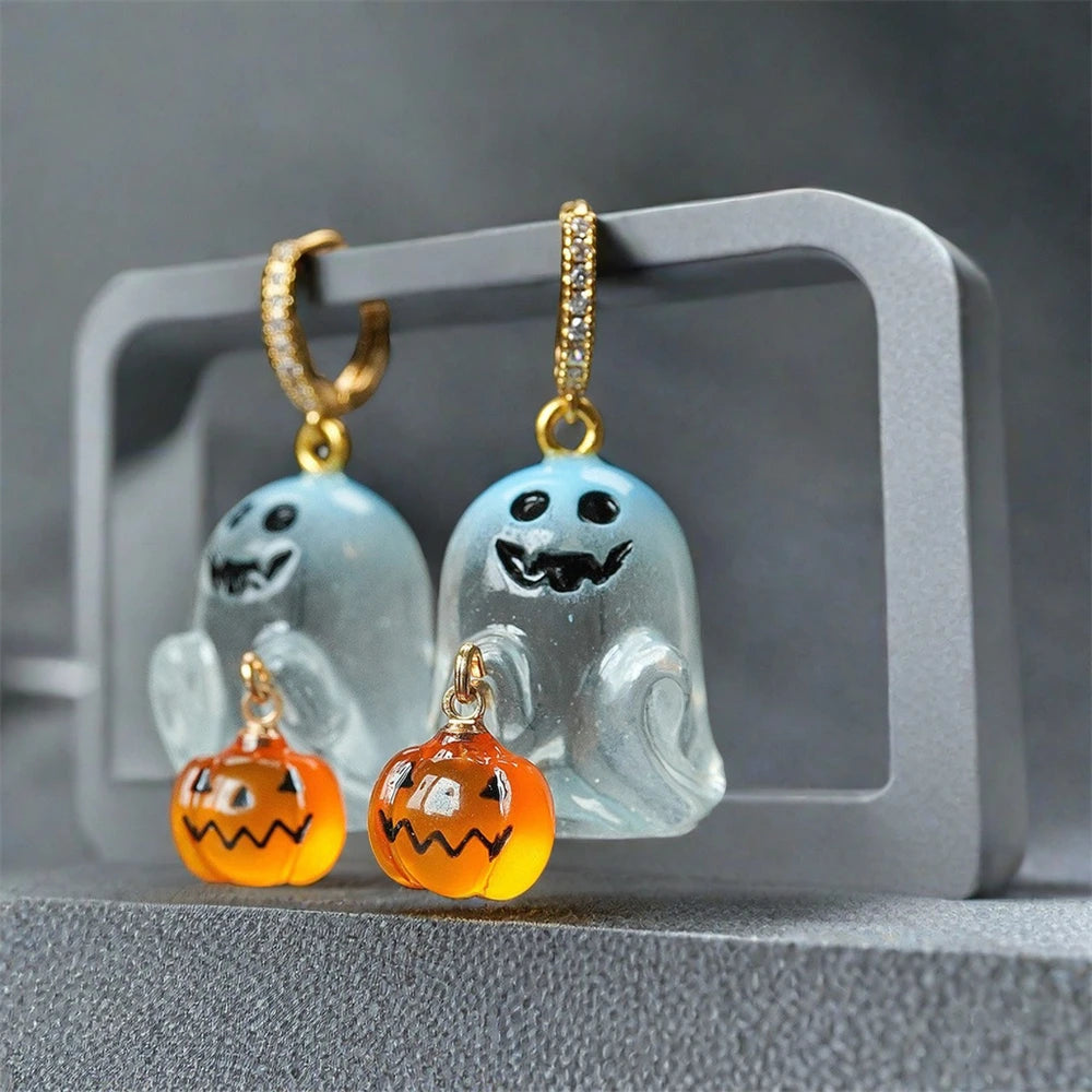 Náušnice Halloweenský duch