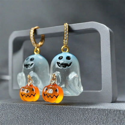 Náušnice Halloweenský duch