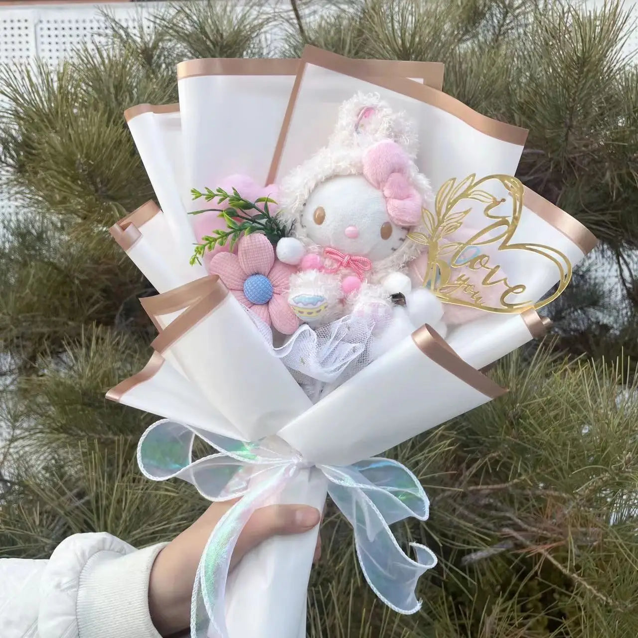 Plyšová kytice Sanrio