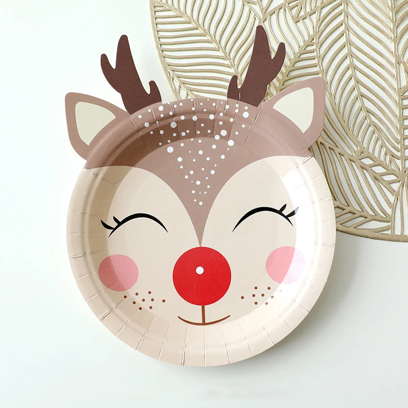 Vánoční papírové talíře 10 ks