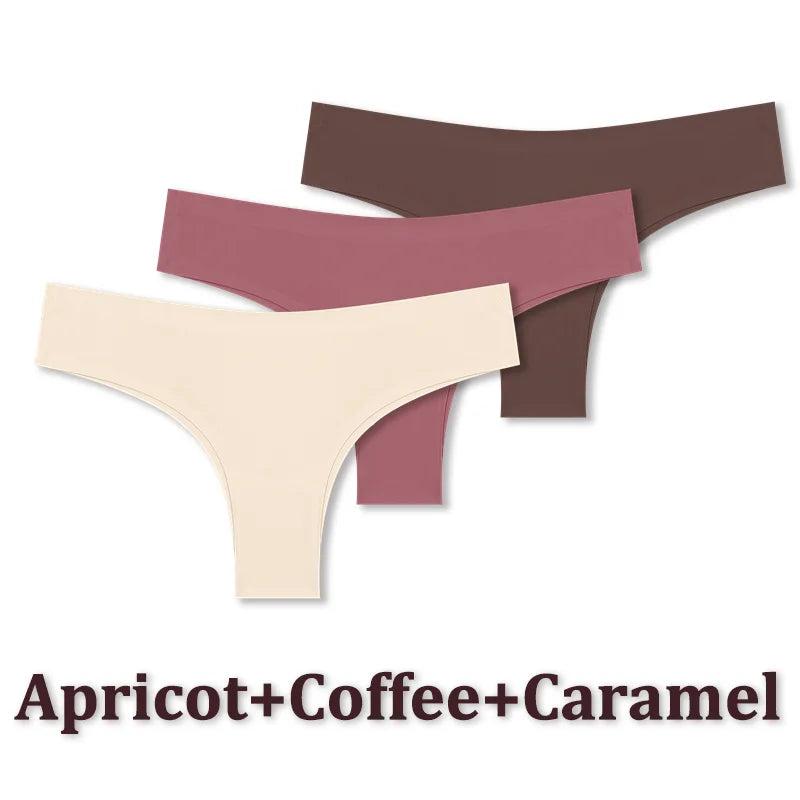 Dámské bezešvé brazilky 3 ks