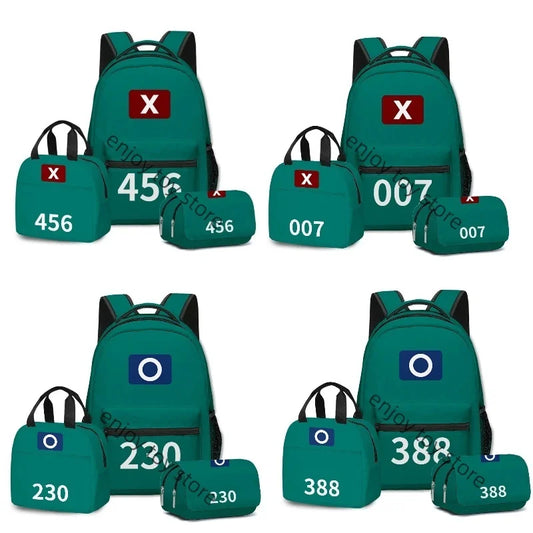 Školní set batohu Squid game