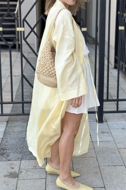 Dámské kimono ze 100% lnu